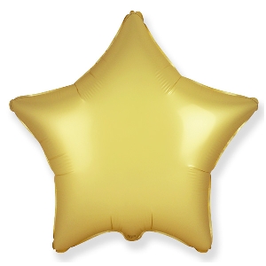 FM Звезда Пастель сатин GOLD 18/45см шар фольга