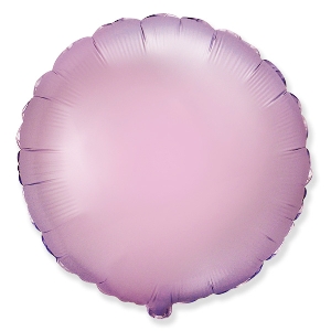 FM Круг Пастель сатин LILAC 18/45см шар фольга