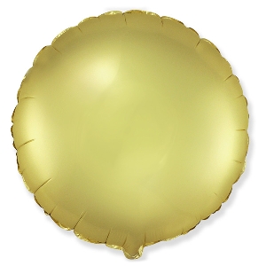 FM Круг Пастель сатин GOLD 18/45см шар фольга