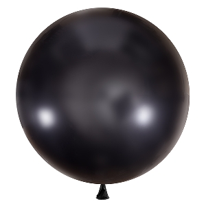 M 24/61см Декоратор BLACK 048 1шт (шар латекс)