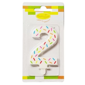 MС Свеча Цифра 2 Искры 7,5см