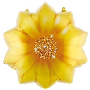 Y Фигура Цветок желтый 21/53см шар фольга