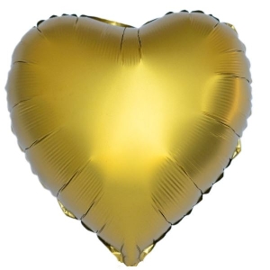 Y Сердце GOLD 18/45см шар фольга