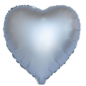 Y Сердце SILVER 18/45см шар фольга