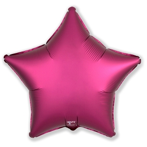 AU Звезда 114 Мистик Гранатовый 21/52см шар фольга