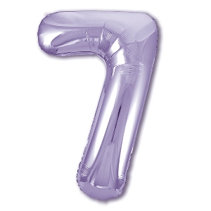 AU Фигура Цифра 7 Лаванда 40/102см шар фольга