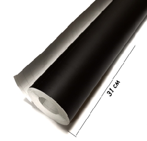 Пленка самоклеющаяся ПВХ Tecmark 3101-M /122см х 31см/ Черная, Италия