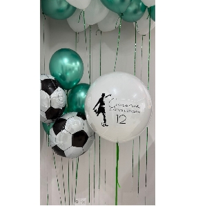 Сeт 16 Футбол. Все шары наполнены гелием.