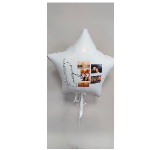Сет 2 Большая фольга с фото. Все шары наполнены гелием.
